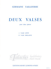 Deux Valses (Two Waltzes) pour deux pianos